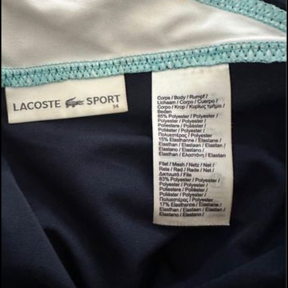 SOLD! Lacoste Ultra-Dry Stretch Sport T-Shirt - Picture 5 of 5
